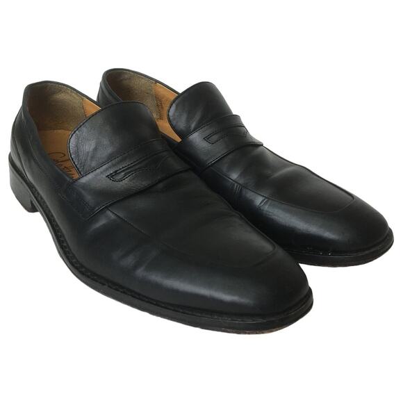 Cole Haan Dress Shoes Mens 11.5 M Leather Martino Penny Loafers Toe Black main image 4